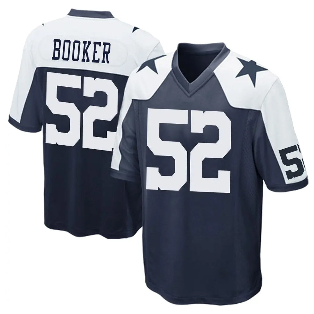 Crovyle D.Cowboys #52 Tyler Booker Player Navy-White Alternate Home Game Stitched Jerseys