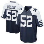 Crovyle D.Cowboys #52 Tyler Booker Player Navy-White Alternate Home Game Stitched Jerseys