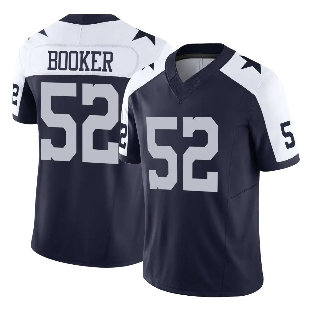 Crovyle D.Cowboys #52 Tyler Booker Player Navy-White Limited Alternate Vapor F.U.S.E. Home Game Stitched Jerseys