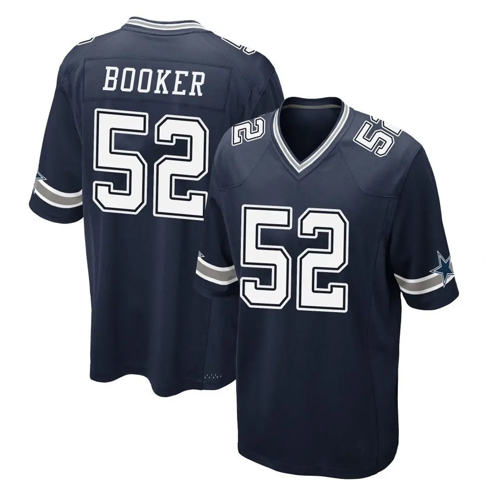 Crovyle D.Cowboys #52 Tyler Booker Player Navy Home Game Stitched Jerseys