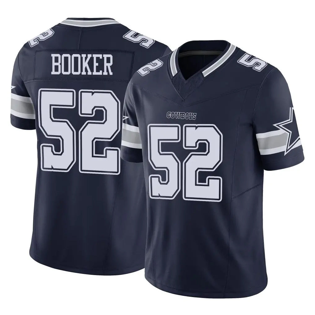 Crovyle D.Cowboys #52 Tyler Booker Player Navy Limited Vapor F.U.S.E. Home Game Stitched Jerseys