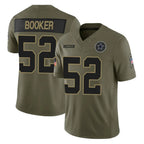 Crovyle D.Cowboys #52 Tyler Booker Player Olive 2025 Salute to Service Limited Home Game Stitched Jerseys