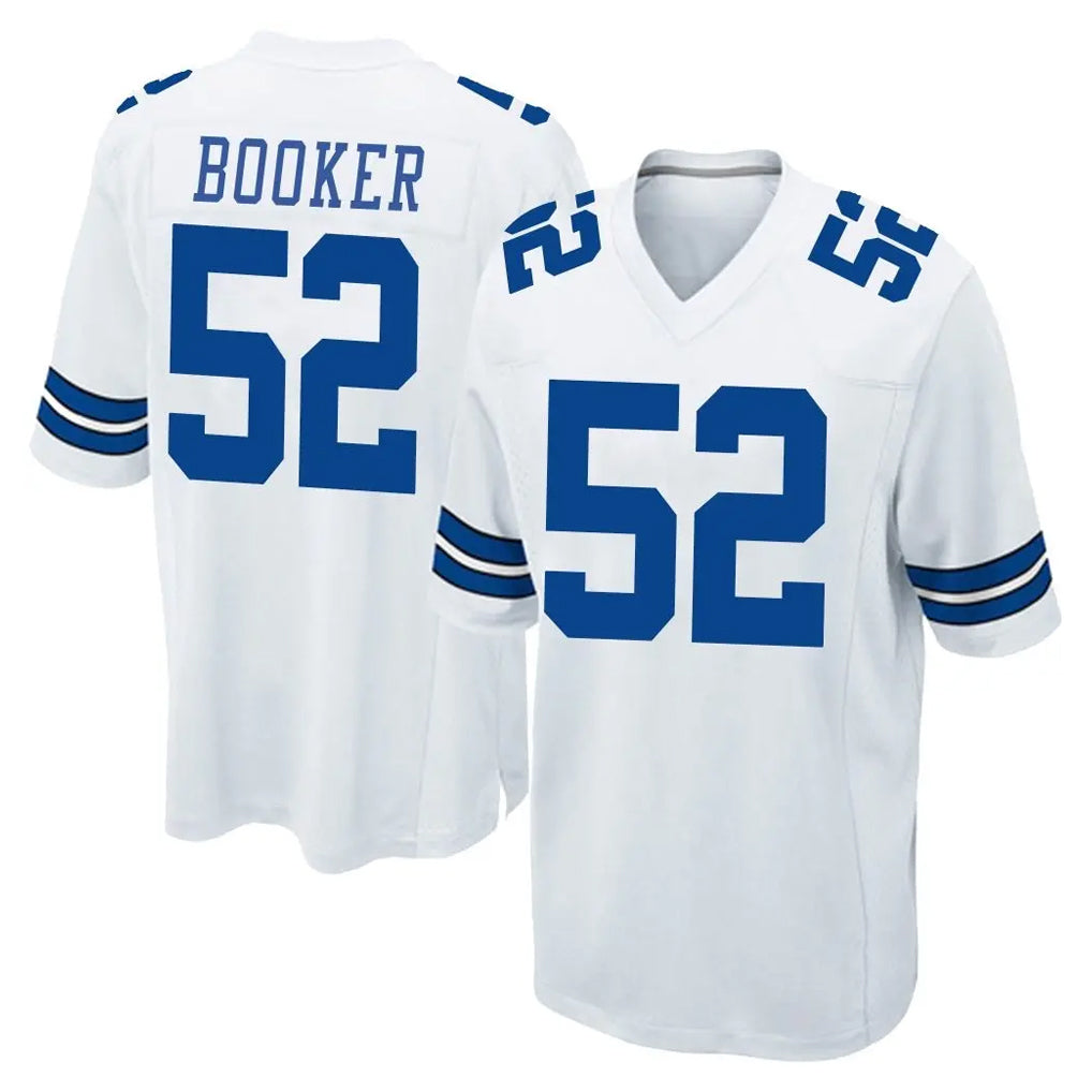 Crovyle D.Cowboys #52 Tyler Booker Player White Home Game Stitched Jerseys