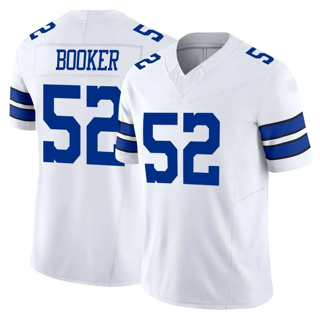 Crovyle D.Cowboys #52 Tyler Booker Player White Limited Vapor F.U.S.E. Home Game Stitched Jerseys