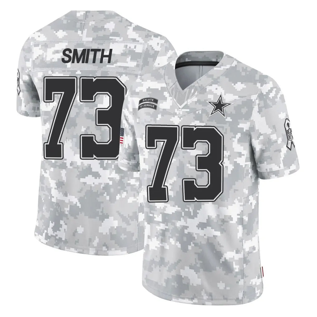 Crovyle D.Cowboys #73 Tyler Smith Player Arctic Camo Salute to Service Limited Home Game Stitched Jerseys