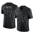 Crovyle D.Cowboys #73 Tyler Smith Player Black Limited Reflective Home Game Stitched Jerseys