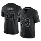 Crovyle D.Cowboys #73 Tyler Smith Player Black Limited Reflective Home Game Stitched Jerseys