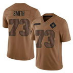 Crovyle D.Cowboys #73 Tyler Smith Player Brown Salute to Service Limited Home Game Stitched Jerseys