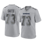 Crovyle D.Cowboys #73 Tyler Smith Player Gray Atmosphere Fashion Home Game Stitched Jerseys