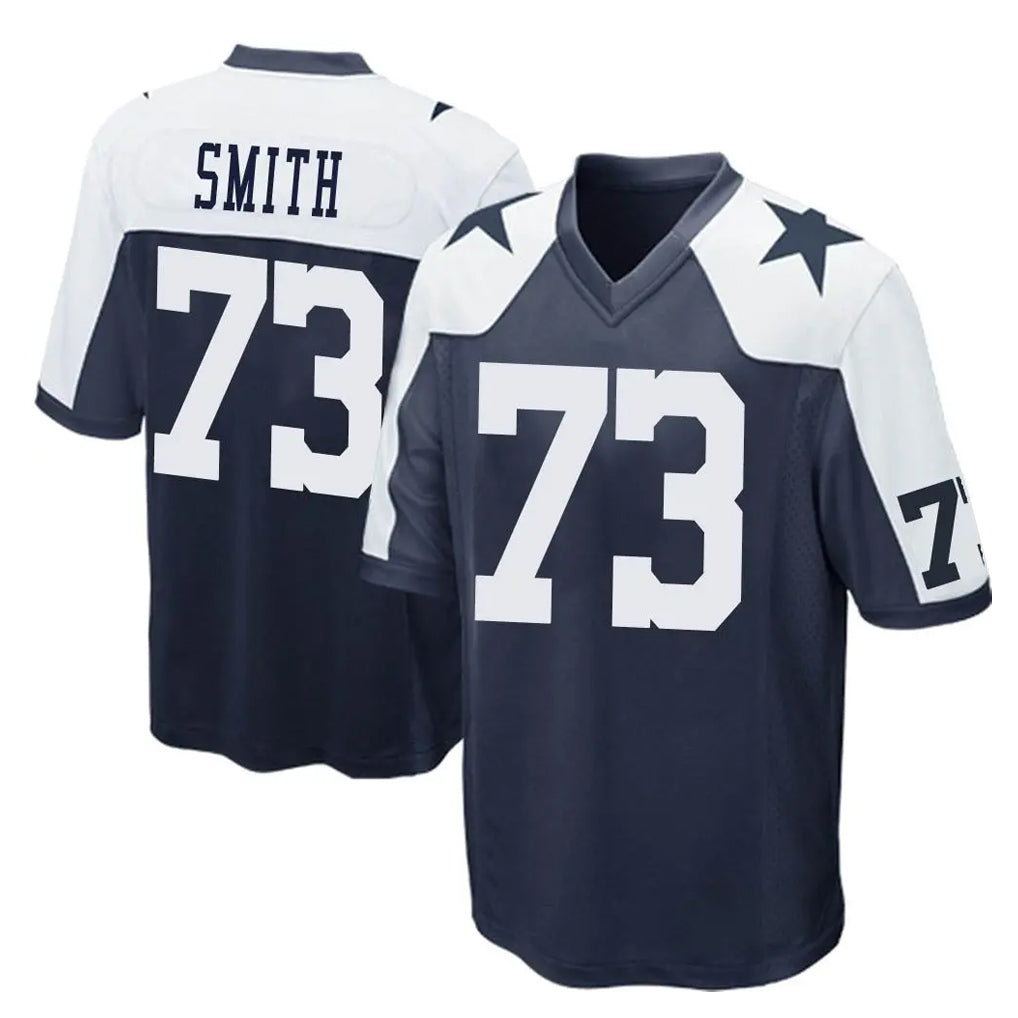 Crovyle D.Cowboys #73 Tyler Smith Player Navy-White Alternate Home Game Stitched Jerseys