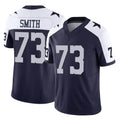 Crovyle D.Cowboys #73 Tyler Smith Player Navy-White Limited Alternate Vapor F.U.S.E. Home Game Stitched Jerseys