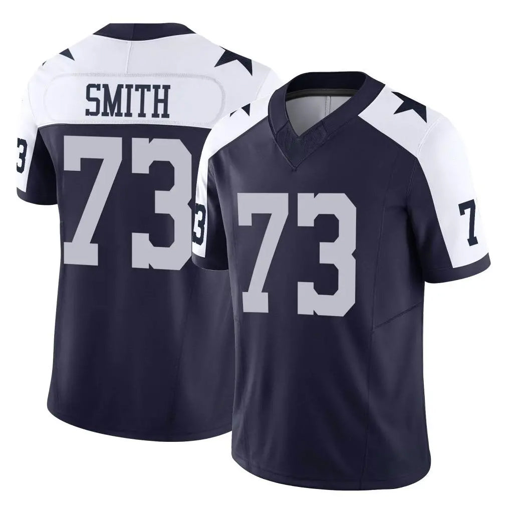 Crovyle D.Cowboys #73 Tyler Smith Player Navy-White Limited Alternate Vapor F.U.S.E. Home Game Stitched Jerseys