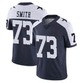 Crovyle D.Cowboys #73 Tyler Smith Player Navy-White Limited Alternate Vapor Untouchable Home Game Stitched Jerseys