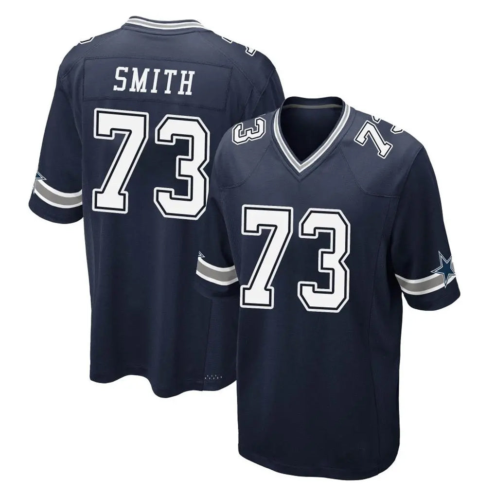 Crovyle D.Cowboys #73 Tyler Smith Player Navy Home Game Stitched Jerseys