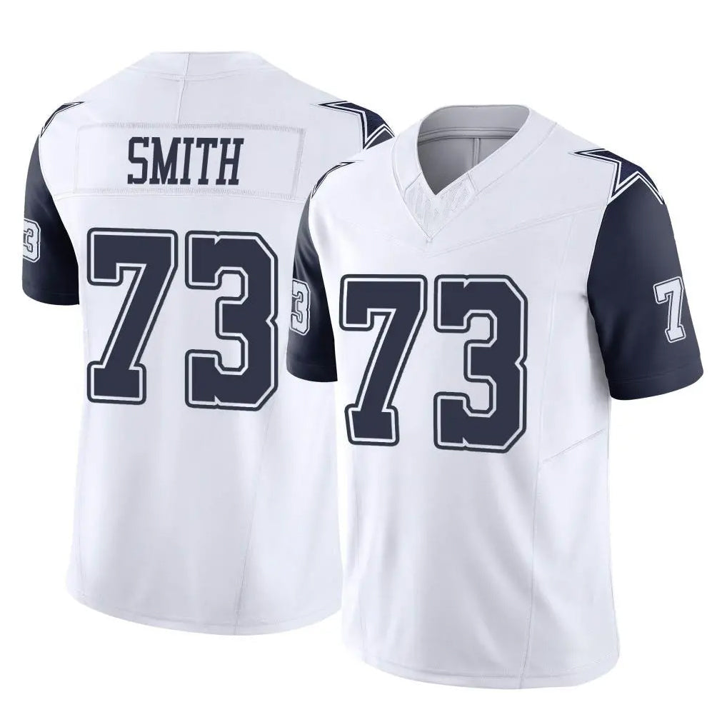Crovyle D.Cowboys #73 Tyler Smith Player White-Navy Limited Vapor F.U.S.E. Home Game Stitched Jerseys
