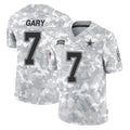 Crovyle D.Cowboys #7 Rashan Gary Player Arctic Camo Salute to Service Limited Home Game Stitched Jerseys