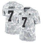 Crovyle D.Cowboys #7 Rashan Gary Player Arctic Camo Salute to Service Limited Home Game Stitched Jerseys