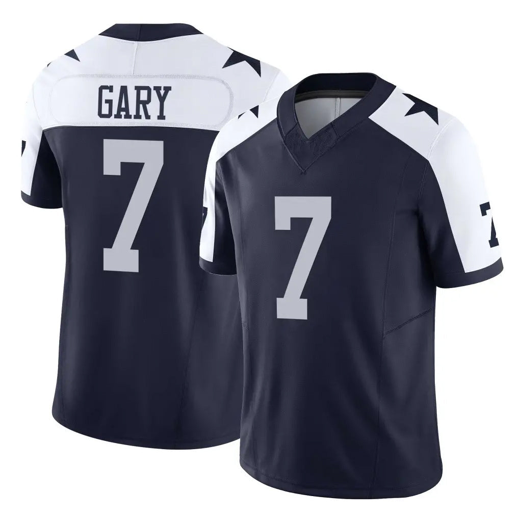 Crovyle D.Cowboys #7 Rashan Gary Player Navy-White Limited Alternate Vapor F.U.S.E. Home Game Stitched Jerseys