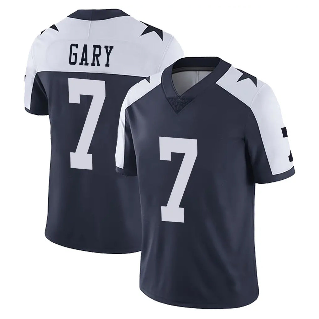 Crovyle D.Cowboys #7 Rashan Gary Player Navy-White Limited Alternate Vapor Untouchable Home Game Stitched Jerseys