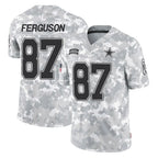 Crovyle D.Cowboys #87 Jake Ferguson Player Arctic Camo Salute to Service Limited Home Game Stitched Jerseys