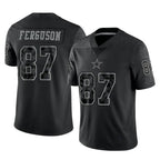 Crovyle D.Cowboys #87 Jake Ferguson Player Black Limited Reflective Home Game Stitched Jerseys