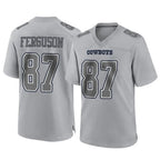Crovyle D.Cowboys #87 Jake Ferguson Player Gray Atmosphere Fashion Home Game Stitched Jerseys