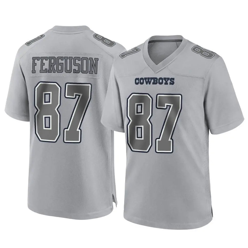 Crovyle D.Cowboys #87 Jake Ferguson Player Gray Atmosphere Fashion Home Game Stitched Jerseys