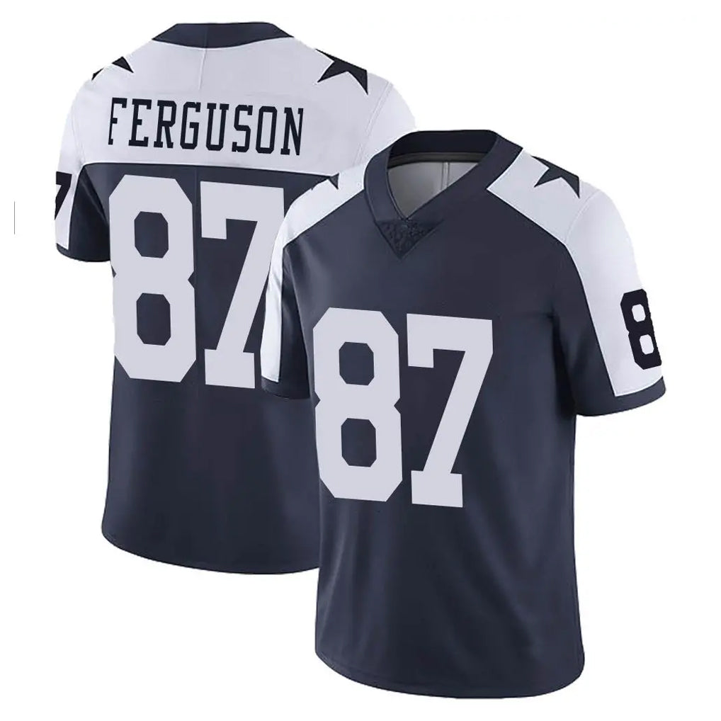 Crovyle D.Cowboys #87 Jake Ferguson Player Navy-White Limited Alternate Vapor Untouchable Home Game Stitched Jerseys