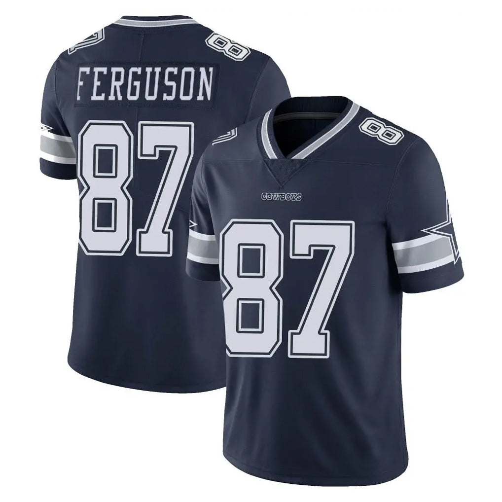 Crovyle D.Cowboys #87 Jake Ferguson Player Navy Vapor Untouchable Limited Home Game Stitched Jerseys
