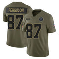 Crovyle D.Cowboys #87 Jake Ferguson Player Olive 2025 Salute to Service Limited Home Game Stitched Jerseys