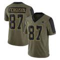 Crovyle D.Cowboys #87 Jake Ferguson Player Olive Salute to Service Limited Home Game Stitched Jerseys