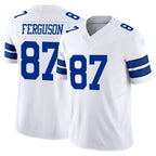 Crovyle D.Cowboys #87 Jake Ferguson Player White Limited Vapor F.U.S.E. Home Game Stitched Jerseys