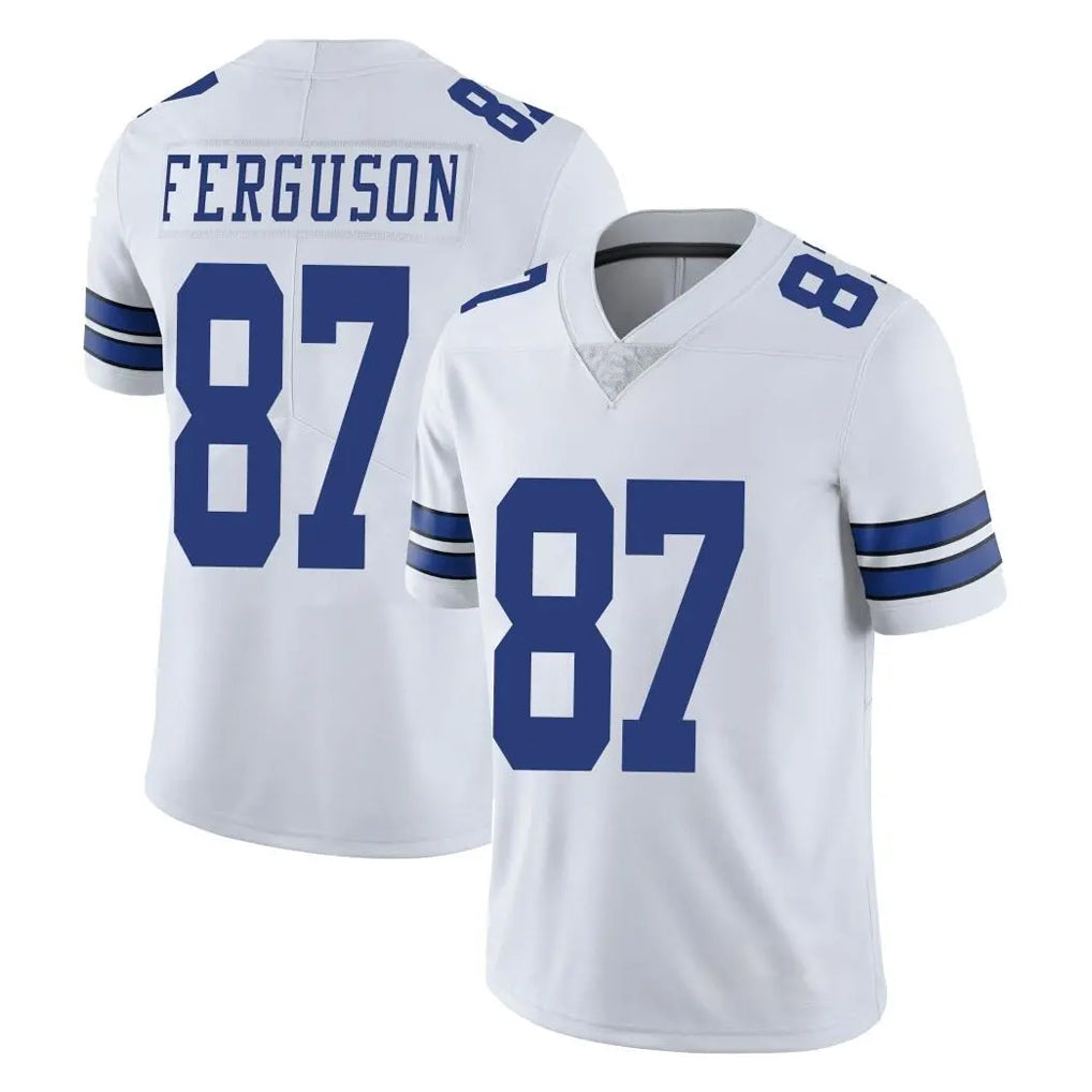 Crovyle D.Cowboys #87 Jake Ferguson Player White Vapor Untouchable Limited Home Game Stitched Jerseys