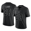Crovyle D.Cowboys #88 CeeDee Lamb Player Black Limited Reflective Home Game Stitched Jerseys