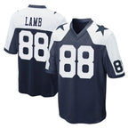 Crovyle D.Cowboys #88 CeeDee Lamb Player Navy-White Alternate Home Game Stitched Jerseys