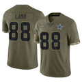 Crovyle D.Cowboys #88 CeeDee Lamb Player Olive Salute to Service Limited Game Stitched Jerseys