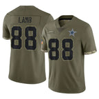 Crovyle D.Cowboys #88 CeeDee Lamb Player Olive Salute to Service Limited Game Stitched Jerseys