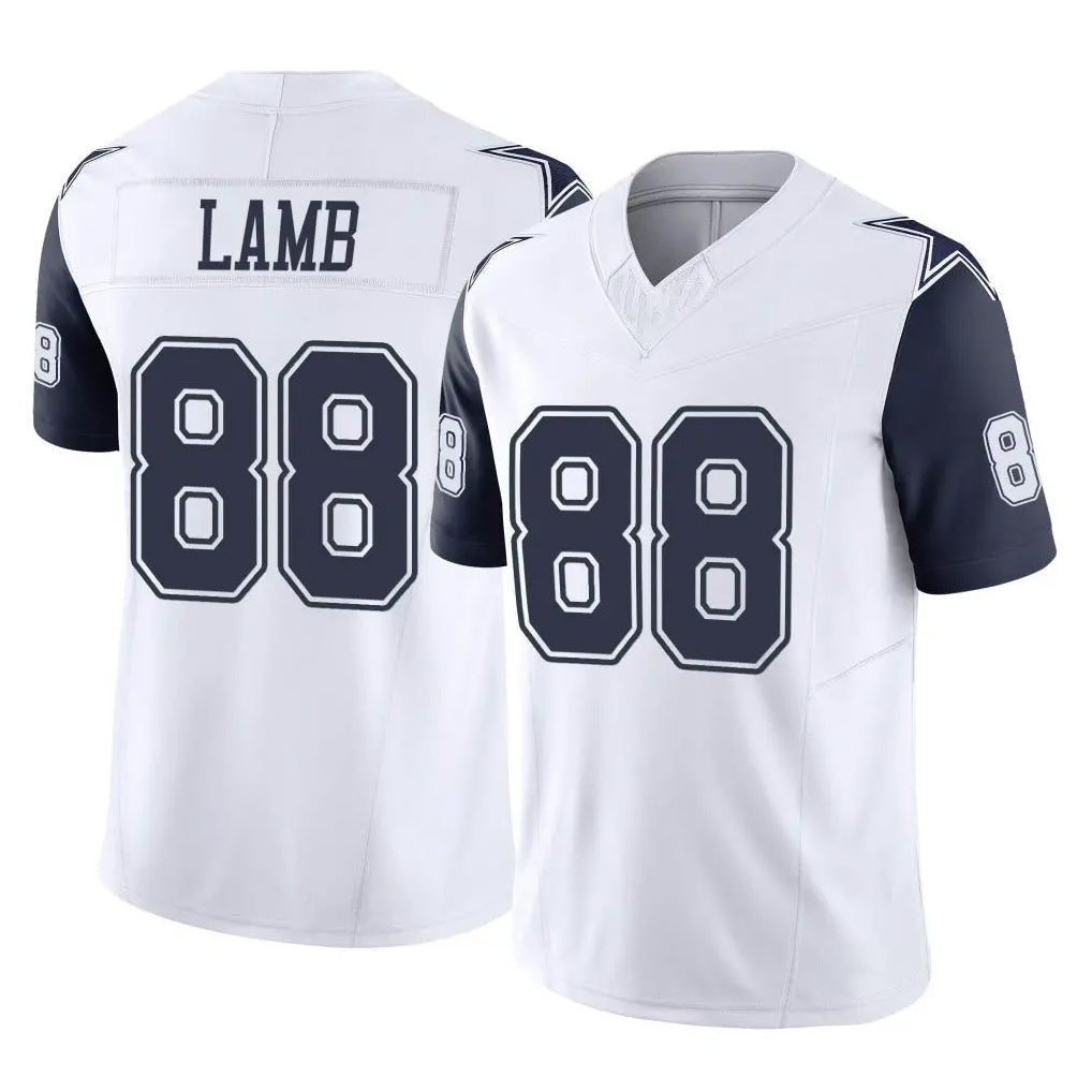 Crovyle D.Cowboys #88 CeeDee Lamb Player White-Navy Limited Vapor F.U.S.E. Home Game Stitched Jerseys