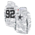 Crovyle D.Cowboys #92 Quinnen Williams Player Arctic Camo Salute to Service Hoodies Limited Game Stitched Jerseys