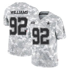 Crovyle D.Cowboys #92 Quinnen Williams Player Arctic Camo Salute to Service Limited Home Game Stitched Jerseys