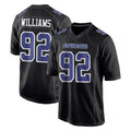 Crovyle D.Cowboys #92 Quinnen Williams Player Carbon Black Fashion Home Game Stitched Jerseys