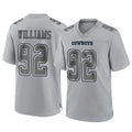 Crovyle D.Cowboys #92 Quinnen Williams Player Gray Atmosphere Fashion Home Game Stitched Jerseys