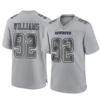 Crovyle D.Cowboys #92 Quinnen Williams Player Gray Atmosphere Fashion Home Game Stitched Jerseys