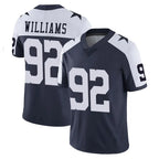 Crovyle D.Cowboys #92 Quinnen Williams Player Navy-White Limited Alternate Vapor Untouchable Home Game Stitched Jerseys