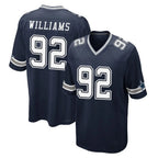 Crovyle D.Cowboys #92 Quinnen Williams Player Navy Home Game Stitched Jerseys