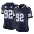 Crovyle D.Cowboys #92 Quinnen Williams Player Navy Limited Vapor F.U.S.E. Home Game Stitched Jerseys