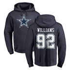 Crovyle D.Cowboys #92 Quinnen Williams Player Navy Pullover Hoodies Limited Stitched Jerseys