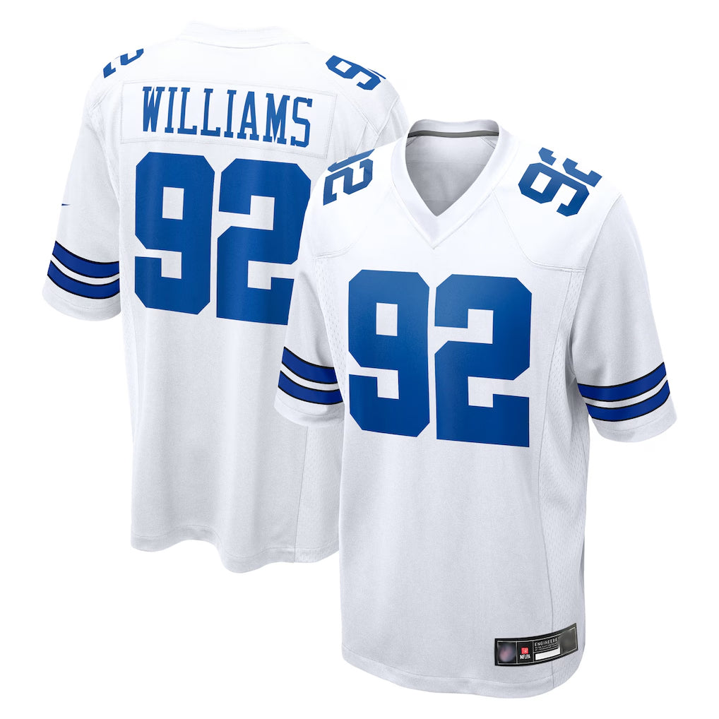 Crovyle D.Cowboys #92 Quinnen Williams Player White Home Game Stitched Jerseys
