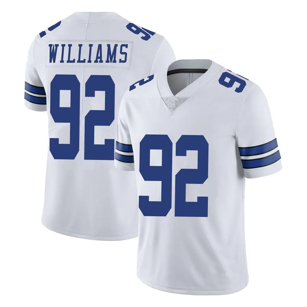 Crovyle D.Cowboys #92 Quinnen Williams Player White Vapor Untouchable Limited Home Game Stitched Jerseys