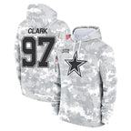 Crovyle D.Cowboys #97 Kenny Clark Player Arctic Camo Salute to Service Hoodies Limited Game Stitched Jerseys